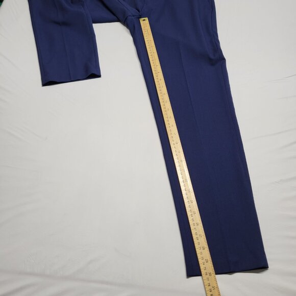 Haggar Mens Dress Pants 30 X 30 Slim Fit Premium Stretch Straight Leg Navy Blue - Picture 10 of 14